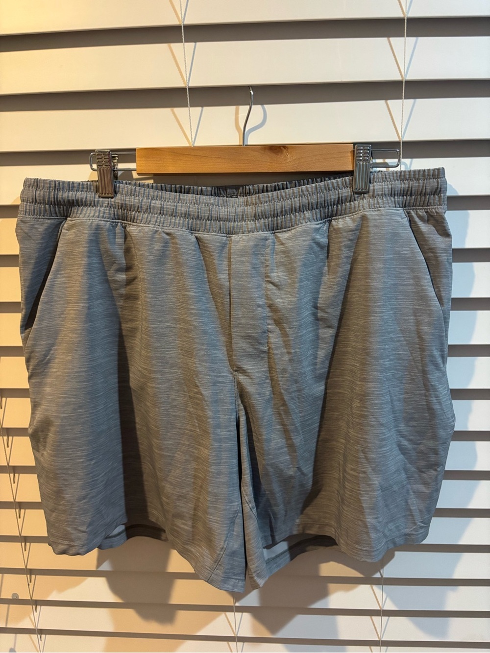 lululemon athletica Men's 7” Light Gray Athletic Shorts